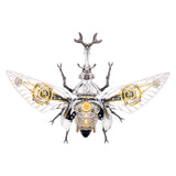 Steampunk Metal Beetle Insect Model for Desktop Decor - VICTMAX