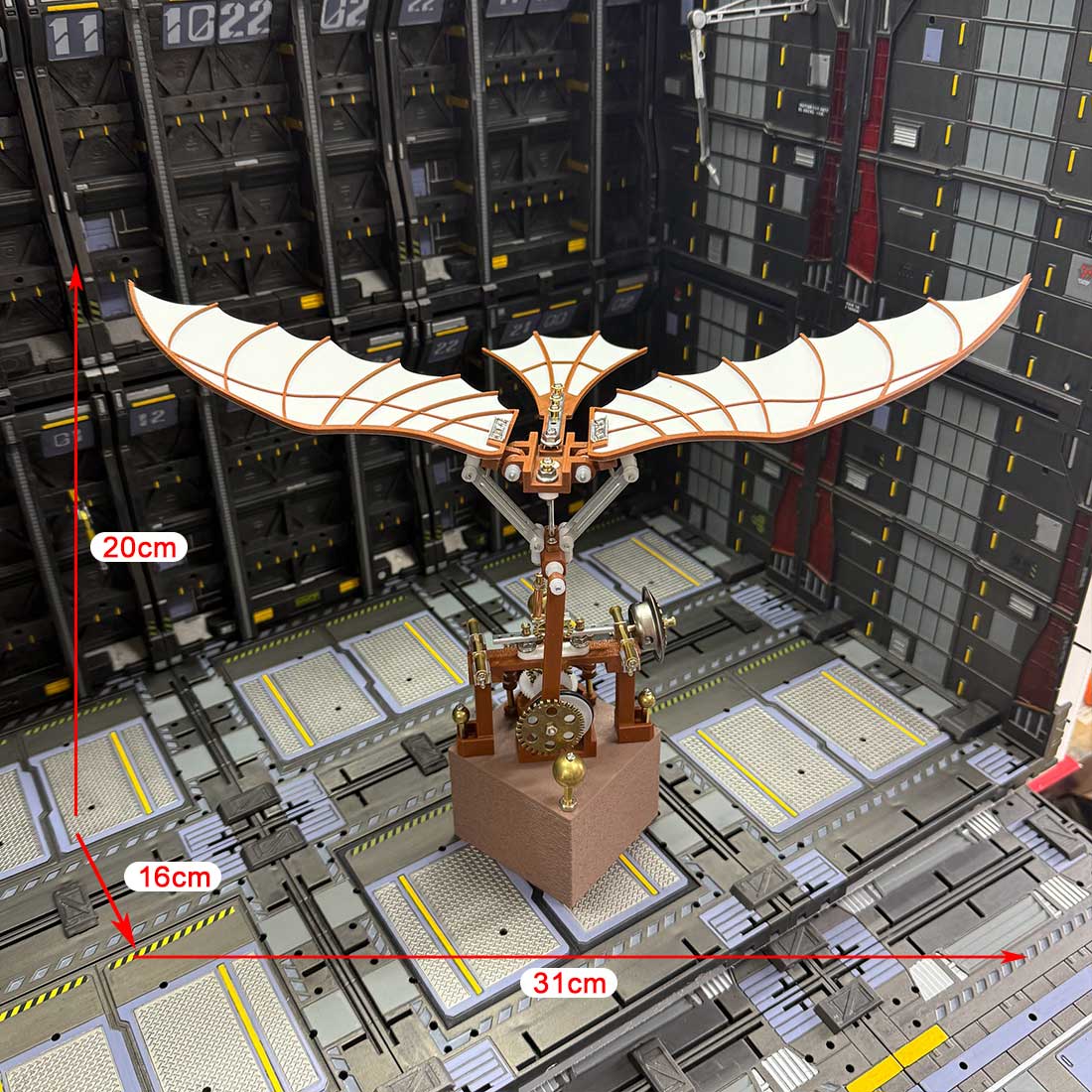 Metal Puzzle Da Vinci Flapping Wing Assembly Model Kit (243PCS)