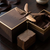 Bionic Wooden Dragonfly Automaton with Rotating Wings and USB Power - VICTMAX