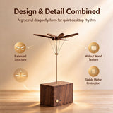 Bionic Wooden Dragonfly Automaton with Rotating Wings and USB Power - VICTMAX