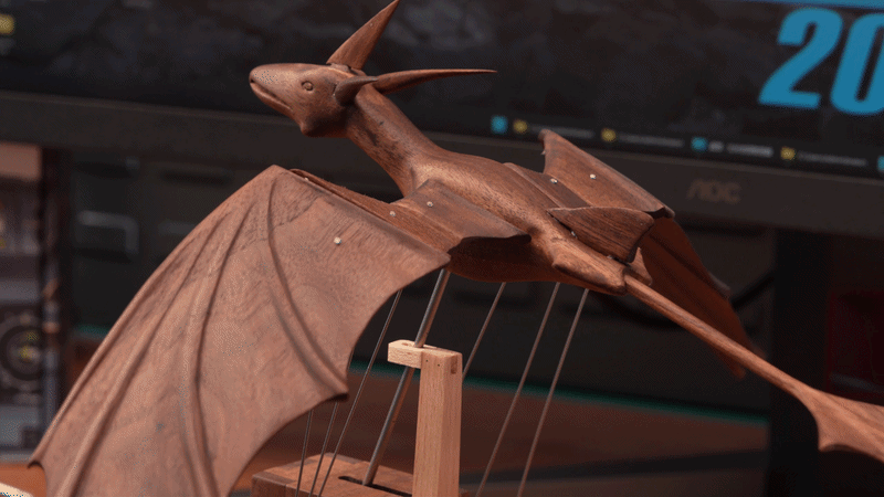 Handcrafted_Wooden_Bionic_Western_Mythical_Dragon - VICTMAX