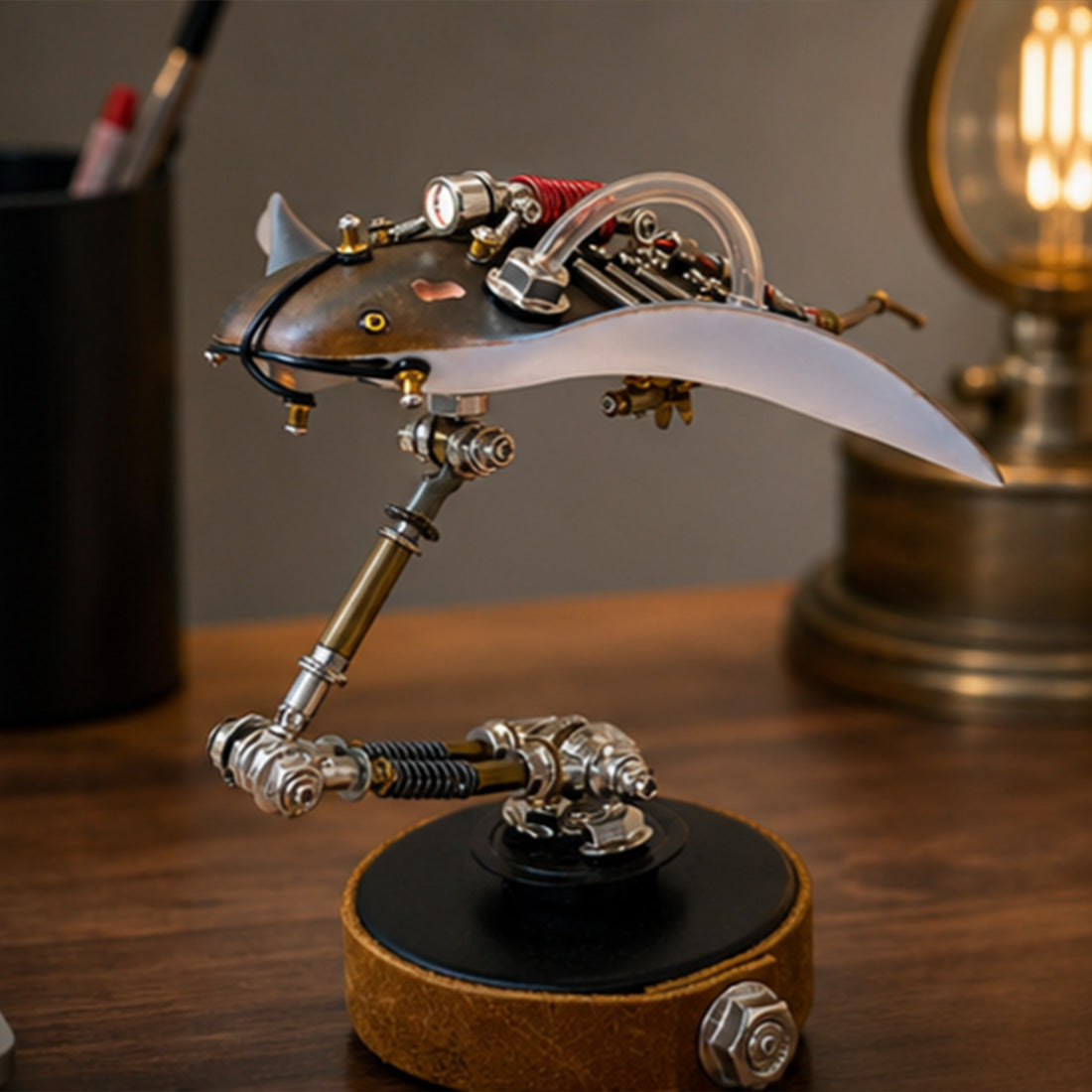 BABYL SUL　フィギュア　オリジナル　手作り　メタラジ Metal Mechanical Manta Ray Model Kit | LED DIY Puzzle (200+PCS
