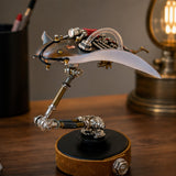 Close-up of mechanical ocean creature model showing gears, brass details and LED lighting - Victmax