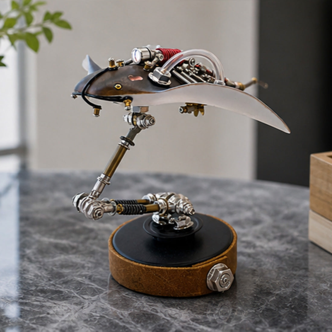 Metal Mechanical Manta Ray Model Kit | LED DIY Puzzle (200+PCS