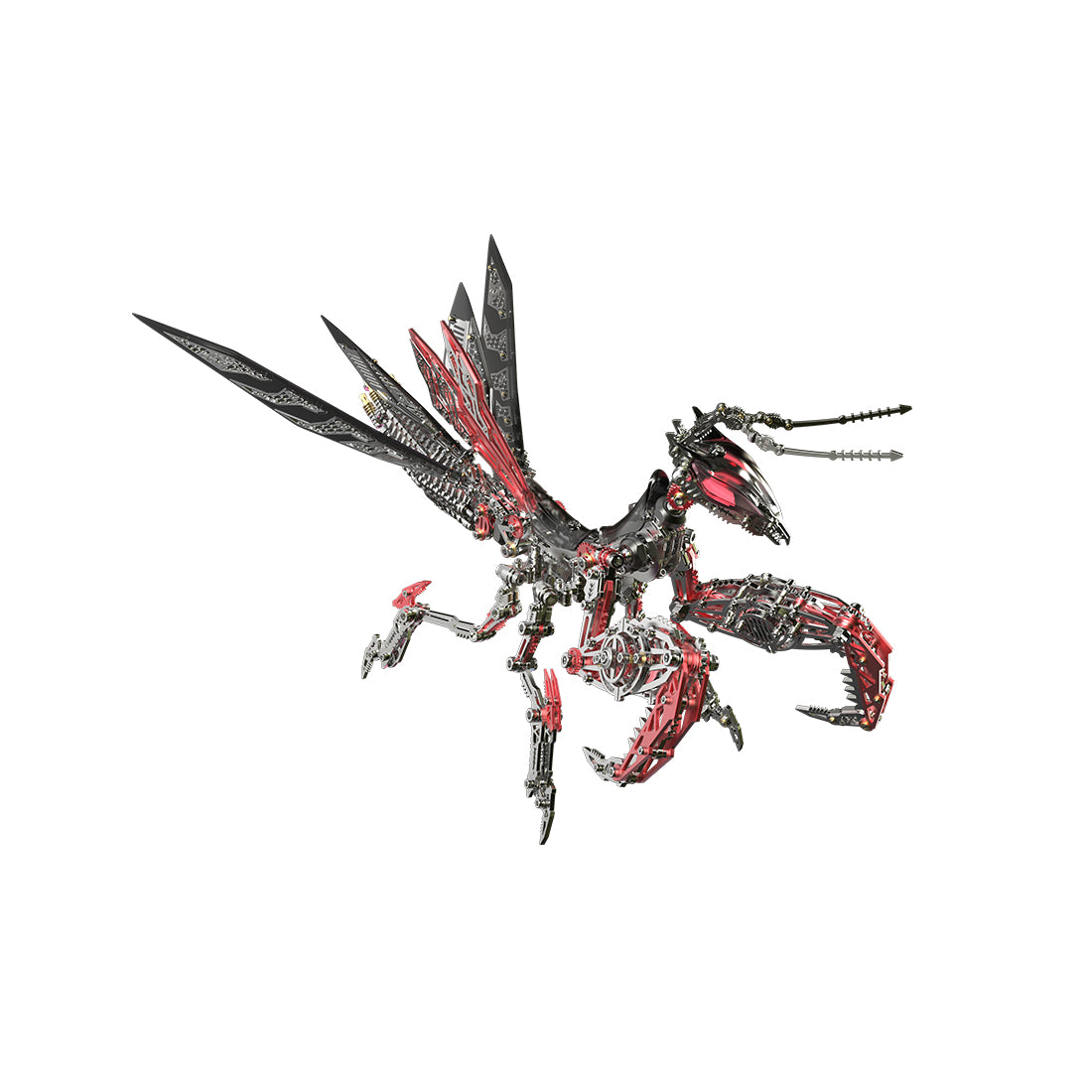 mantis mechanical model kit assembled as a metal desk sculpture - VICTMAX