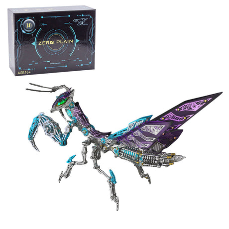 mantis mechanical model kit assembled as a metal desk sculpture - VICTMAX
