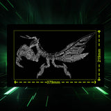 mantis mechanical model kit assembled as a metal desk sculpture - VICTMAX