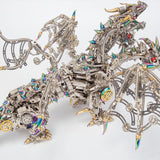Three-Headed Mechanical Dragon Metal Model DIY Assembly Kit Victmax