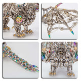 Three-Headed Mechanical Dragon Metal Model DIY Assembly Kit Victmax