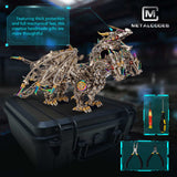 Three-Headed Mechanical Dragon Metal Model DIY Assembly Kit Victmax