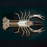 Mechanical Lobster Metal Model Kit 830PCS DIY Steampunk Assembly Industrial Gear Sculpture Display VICTMAX