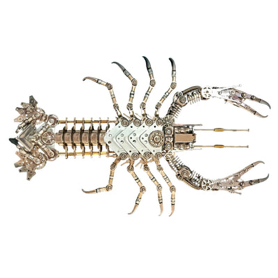 Mechanical Lobster Metal Model Kit 830PCS DIY Steampunk Assembly Industrial Gear Sculpture Display VICTMAX