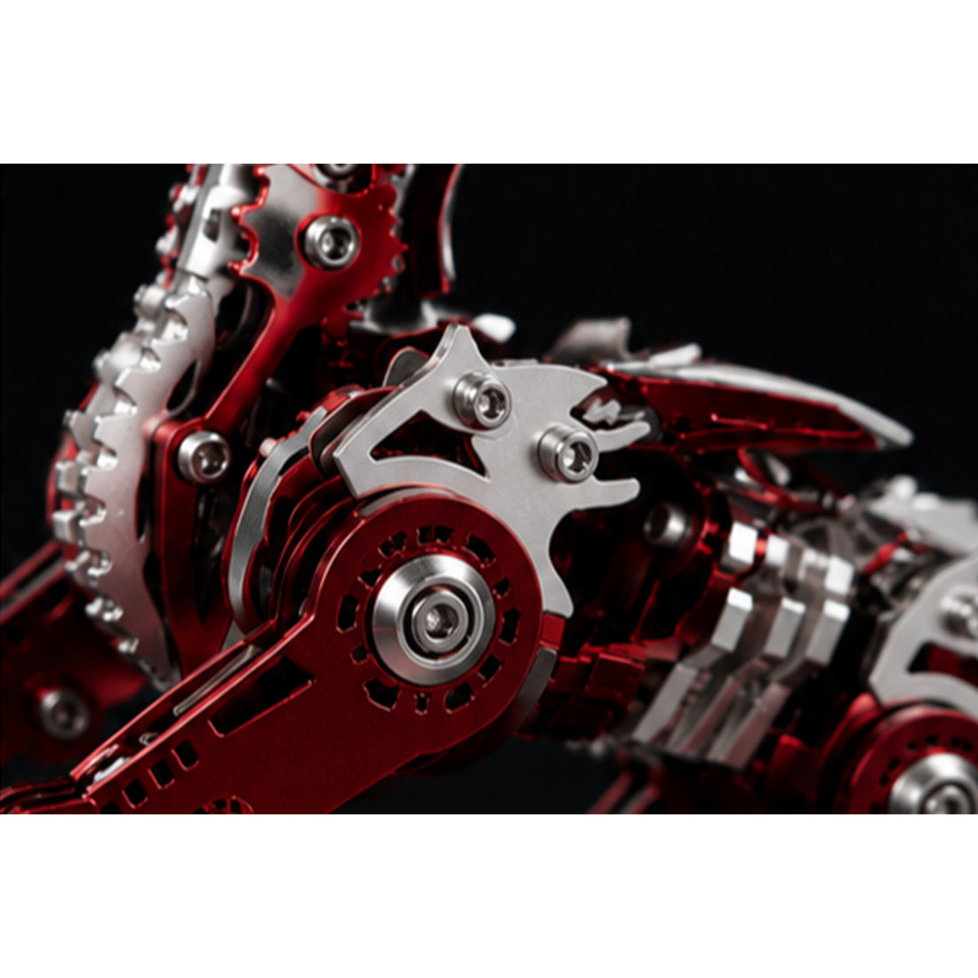 Mechanical Pterosaur Metal Model Kit 313+PCS Stainless Steel DIY Assembly Winged Creature Sculpture Display VICTMAX