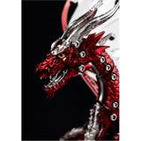 Mechanical Pterosaur Metal Model Kit 313+PCS Stainless Steel DIY Assembly Winged Creature Sculpture Display VICTMAX