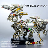 3D Mechanical Rabbit Puzzle Set 500PCS DIY Assembly Metal Model Punk Style Collectible Figurine Display VICTMAX