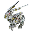 3D Mechanical Rabbit Puzzle Set 500PCS DIY Assembly Metal Model Punk Style Collectible Figurine Display VICTMAX