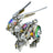 3D Mechanical Rabbit Puzzle Set 500PCS DIY Assembly Metal Model Punk Style Collectible Figurine Display VICTMAX