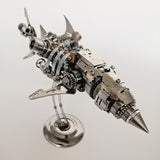3D Metal Shark Assembly Model Kit 209PCS DIY Mechanical Great White Shark Puzzle Stainless Steel Alloy Desk Ornament VICTMAX