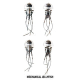 3D Mechanical Jellyfish Puzzle Kit  250+PCS Metal Steampunk Ocean Creature Model DIY Assembly Display VICTMAX