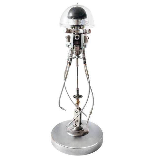 3D Mechanical Jellyfish Puzzle Kit  250+PCS Metal Steampunk Ocean Creature Model DIY Assembly Display VICTMAX