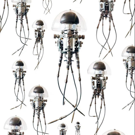 3D Mechanical Jellyfish Puzzle Kit  250+PCS Metal Steampunk Ocean Creature Model DIY Assembly Display VICTMAX