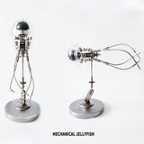 3D Mechanical Jellyfish Puzzle Kit  250+PCS Metal Steampunk Ocean Creature Model DIY Assembly Display VICTMAX