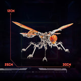 DIY Metal Wasp Model Kit 420+PCS Mechanical Insect Sculpture Steampunk Desk Decor Collectible VICTMAX