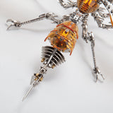 DIY Metal Wasp Model Kit 420+PCS Mechanical Insect Sculpture Steampunk Desk Decor Collectible VICTMAX