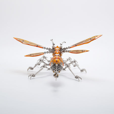 DIY Metal Wasp Model Kit 420+PCS Mechanical Insect Sculpture Steampunk Desk Decor Collectible VICTMAX