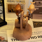 Wooden Dolphin Bionic Biological Dynamic Model, Office & Home Desktop Relaxation Decor - VICTMAX