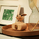 Mechanical Wooden Flying Pig Dynamic Motion Desk Decor - VICTMAX