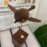 Wooden Long-Tailed Tit Bird Bionic Biological Dynamic Model, Office & Home Desktop Relaxation Decor - VICTMAX