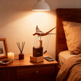 Wooden Manta Ray Bionic Marine Biological Dynamic Model, Desktop Relaxation Decor Applicable Scenarios- VICTMAX