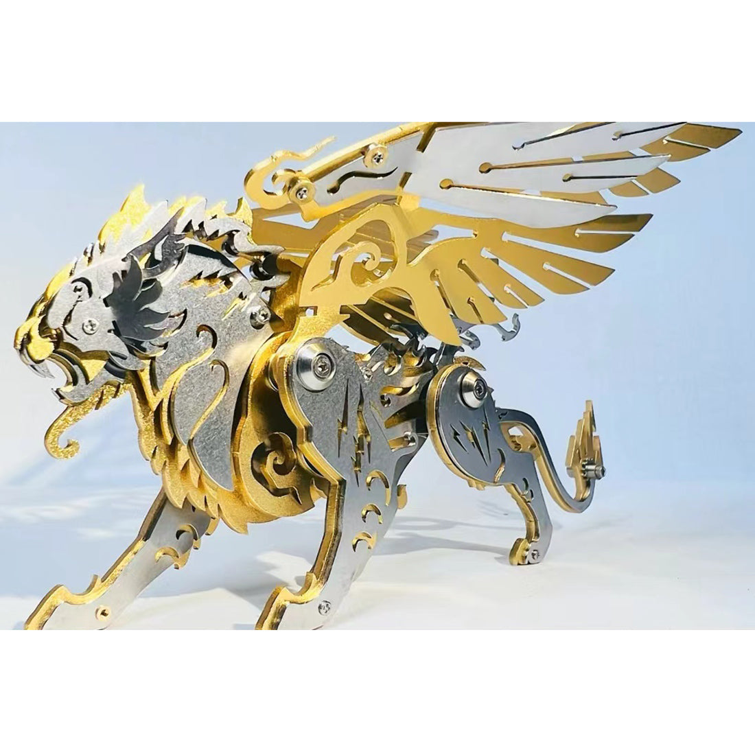 3D Metal Bai Hu Tiger Puzzle Model - Victmax 