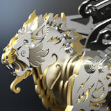 3D Metal Bai Hu Tiger Puzzle Model - Victmax 
