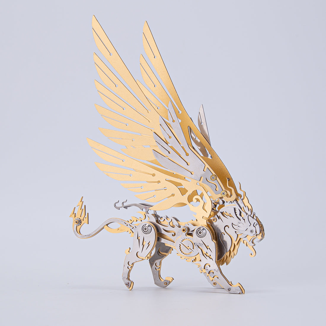 3D Metal Bai Hu Tiger Puzzle Model - Victmax 