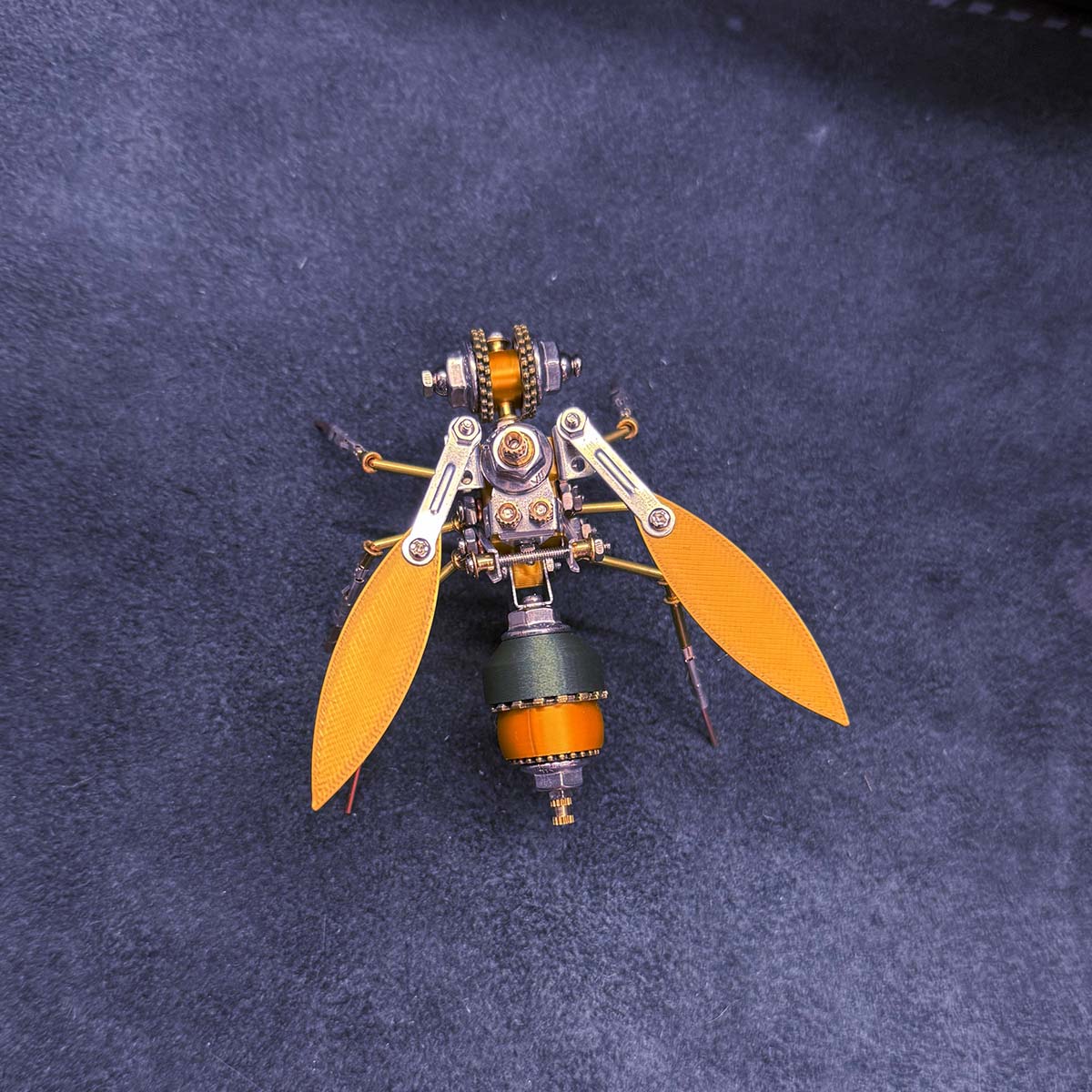 3D Metal Robotic Scarab Beetle Model Kit 118PCS Bionic Metal Insect Assembly Sculpture - VICTMAX
