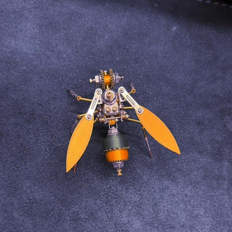 3D Metal Robotic Scarab Beetle Model Kit 118PCS Bionic Metal Insect Assembly Sculpture - VICTMAX