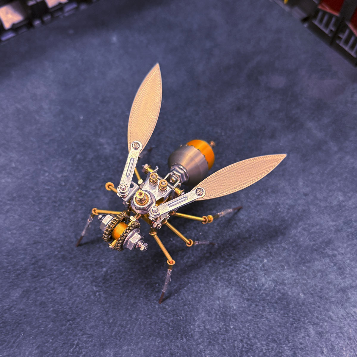 3D Metal Robotic Scarab Beetle Model Kit 118PCS Bionic Metal Insect Assembly Sculpture - VICTMAX