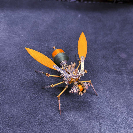 3D Metal Robotic Scarab Beetle Model Kit 118PCS Bionic Metal Insect Assembly Sculpture - VICTMAX