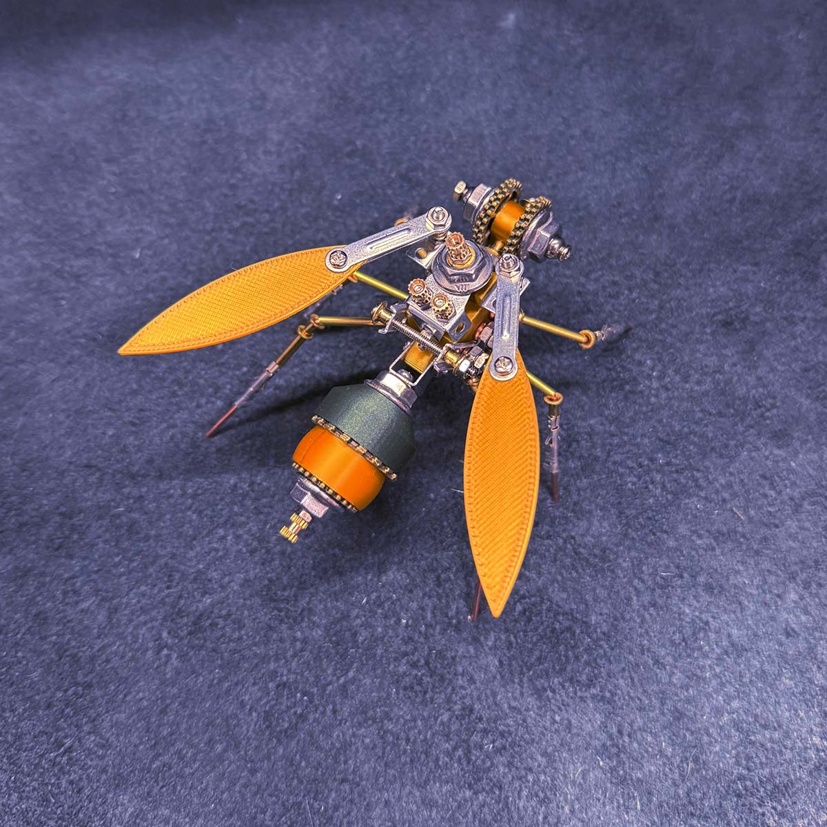 3D Metal Robotic Scarab Beetle Model Kit 118PCS Bionic Metal Insect Assembly Sculpture - VICTMAX
