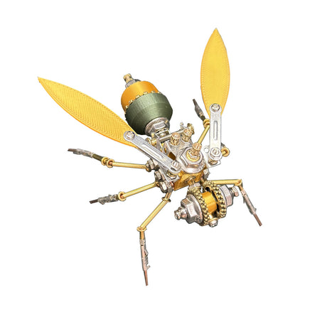 3D Metal Robotic Scarab Beetle Model Kit 118PCS Bionic Metal Insect Assembly Sculpture - VICTMAX