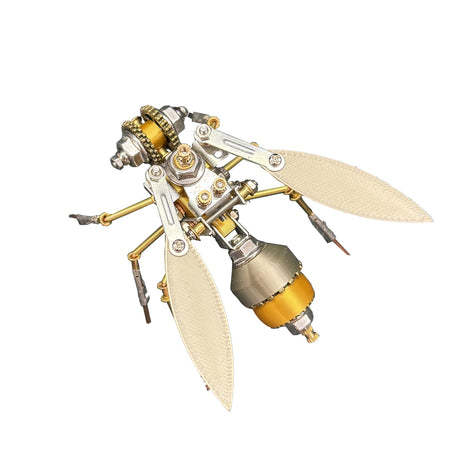 3D Metal Robotic Scarab Beetle Model Kit 118PCS Bionic Metal Insect Assembly Sculpture - VICTMAX