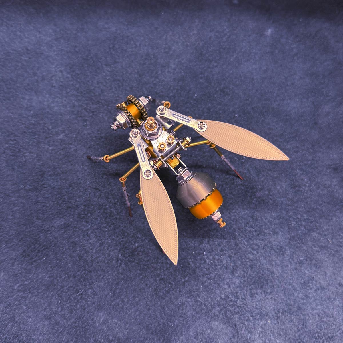 3D Metal Robotic Scarab Beetle Model Kit 118PCS Bionic Metal Insect Assembly Sculpture - VICTMAX