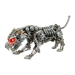3D Metal Leopard Model Kit 1000PCS DIY Steampunk Mechanical Animal Assembly - VICTMAX