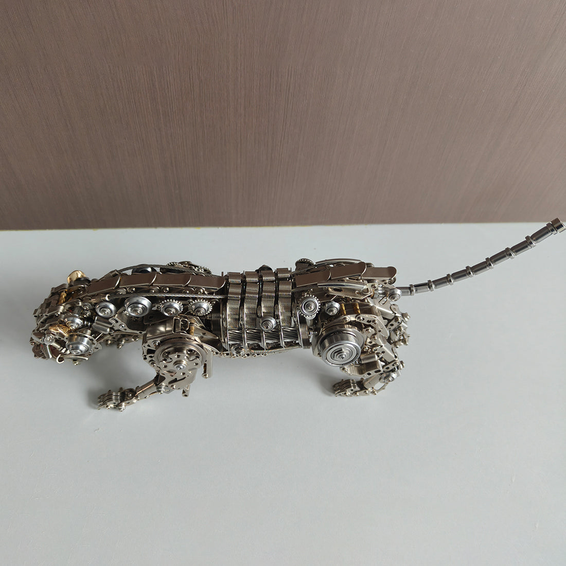 3D Metal Leopard Model Kit 1000PCS DIY Steampunk Mechanical Animal Assembly - VICTMAX