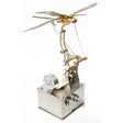 Mechanical Dragonfly Model with Flapping Wings Dynamic Metal Sculpture - VICTMAX