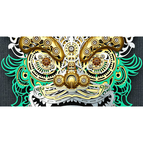Framed Mechanical Mythical Beast Artwork for Home and Office Decor - VICTMAX