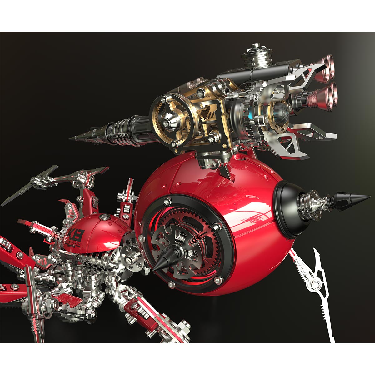 3D Metal War Spider Model Kit 602PCS Steampunk Mechanical Assembly- VICTMAX