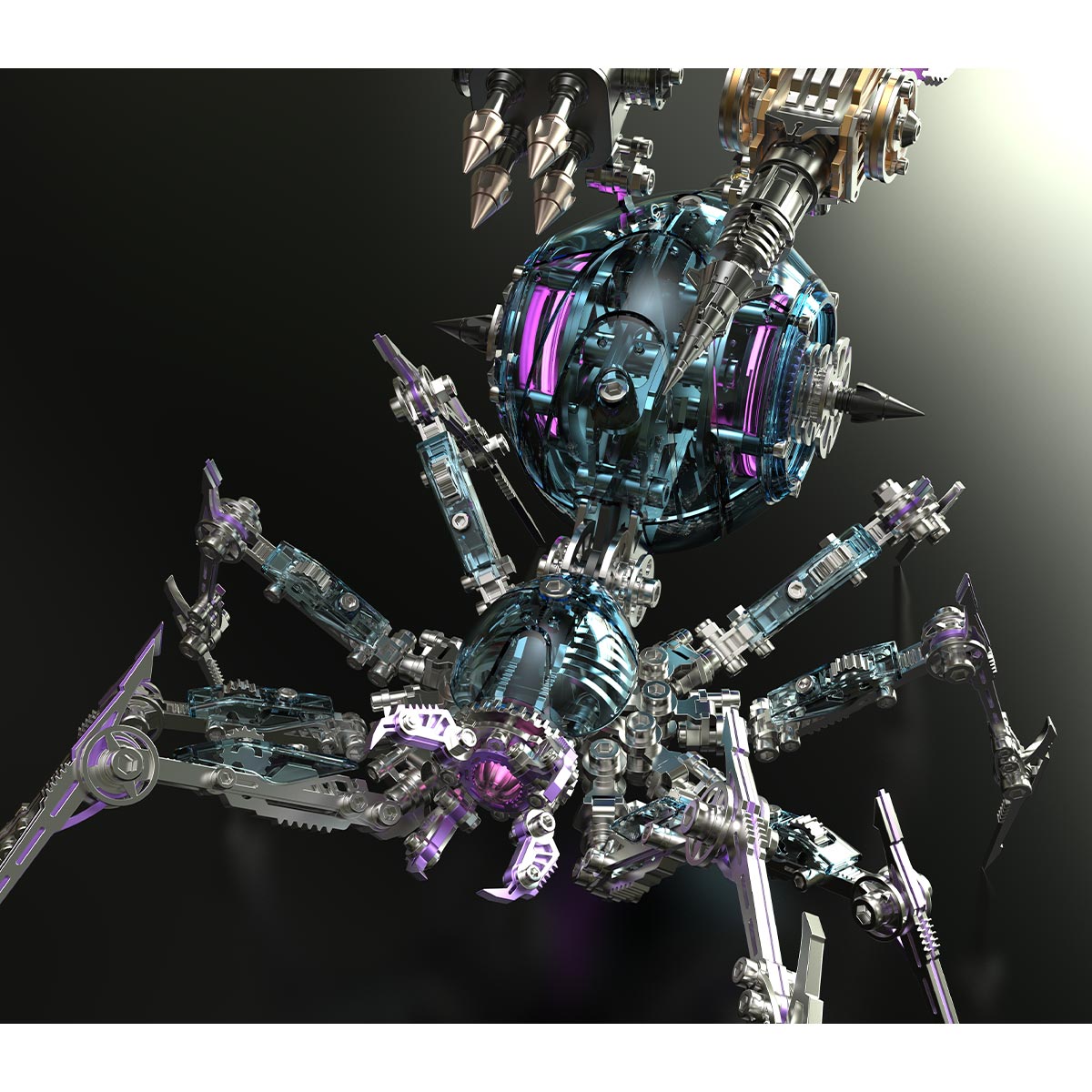 3D Metal War Spider Model Kit 602PCS Steampunk Mechanical Assembly- VICTMAX